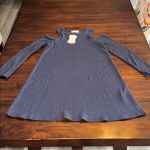 Soprano navy blue cold shoulder dress girls 16